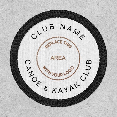 Canoe Kayak Club Logo Name Fully Customisable Patch
