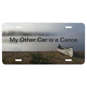 Canoe License Plate