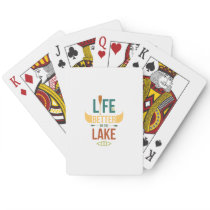 Canoe Life is better on the lake Canoeing Gift Playing Cards Canoe Life is better on the lake Canoeing Gift Playing Cards