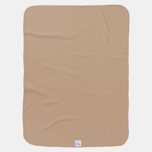Canoe Light Brown Solid Color Pairs SW 0010 Baby Blanket