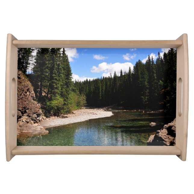 Canoe Meadows Kananaskis Canada Photo Serving Tray (Front)