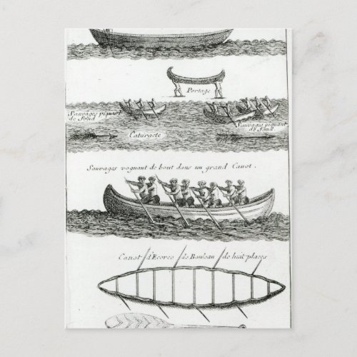 Canoe of the Iroquois Postcard