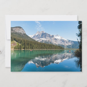 Canoe on famous Emerald Lake - Yoho NP, Canada Invitation