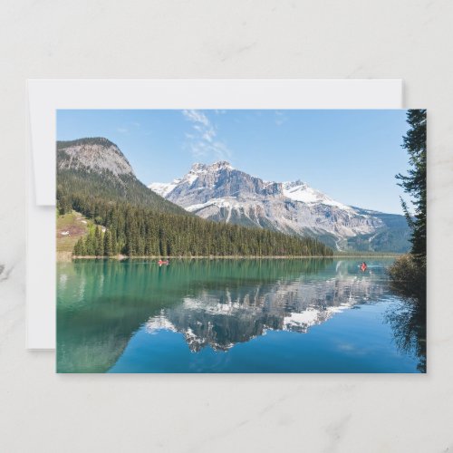 Canoe on famous Emerald Lake _ Yoho NP Canada Invitation