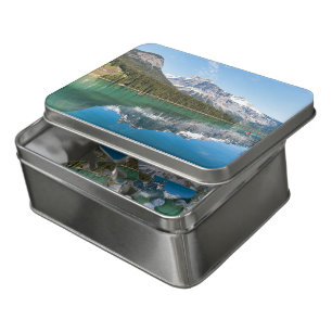 Canoe on famous Emerald Lake - Yoho NP, Canada Jigsaw Puzzle