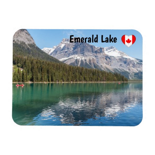 Canoe on famous Emerald Lake _ Yoho NP Canada Magnet