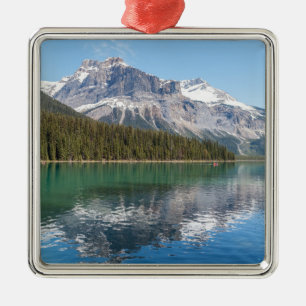 Canoe on famous Emerald Lake - Yoho NP, Canada Metal Ornament
