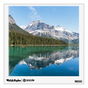 Canoe on famous Emerald Lake - Yoho NP, Canada Wall Decal