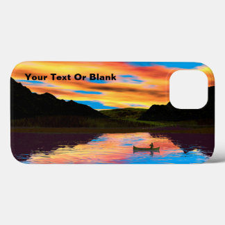 Canoe On Sunset Lake Case-Mate iPhone Case