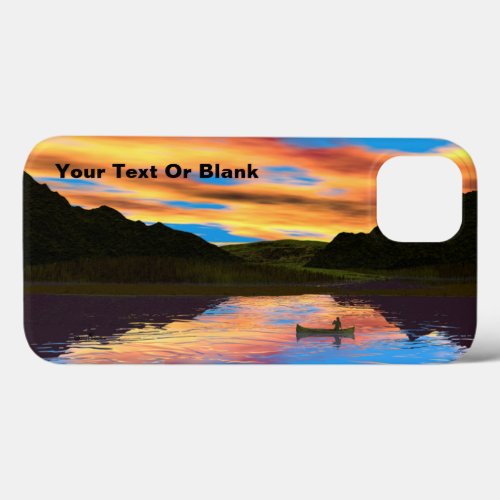 Canoe On Sunset Lake Case_Mate iPhone Case