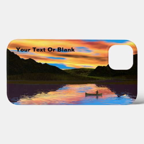 Canoe On Sunset Lake Case_Mate iPhone Case