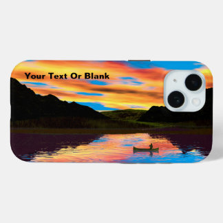 Canoe On Sunset Lake Case-Mate iPhone Case
