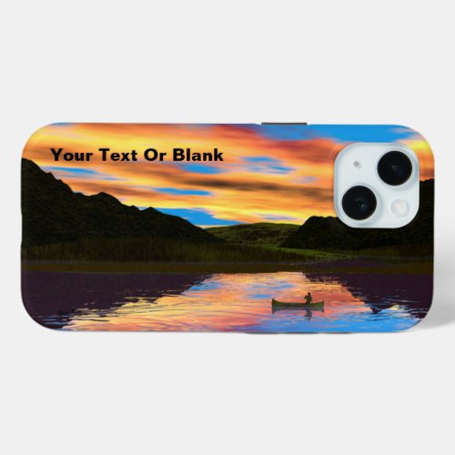 Canoe On Sunset Lake Case_Mate iPhone Case