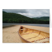 Canoe on the Beach Blank Card (Front Horizontal)