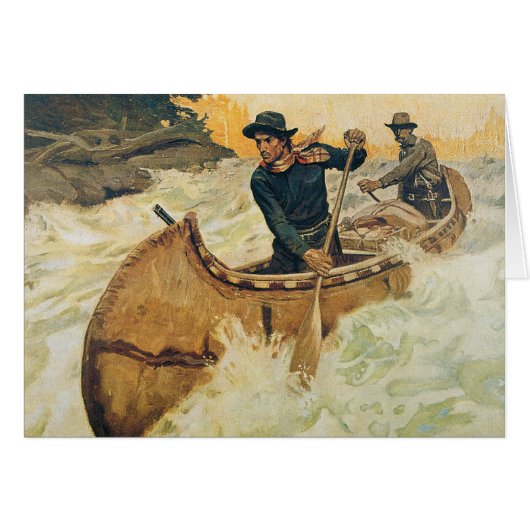 Canoe on the Rapids Cards (Front Horizontal)
