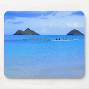Canoe Paddlers Mouse Pad