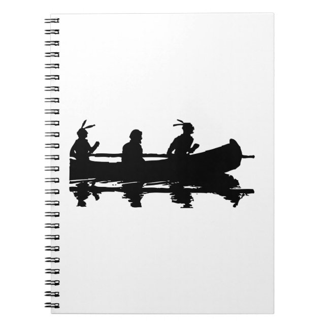 Canoe Silhouette Notebook (Front)