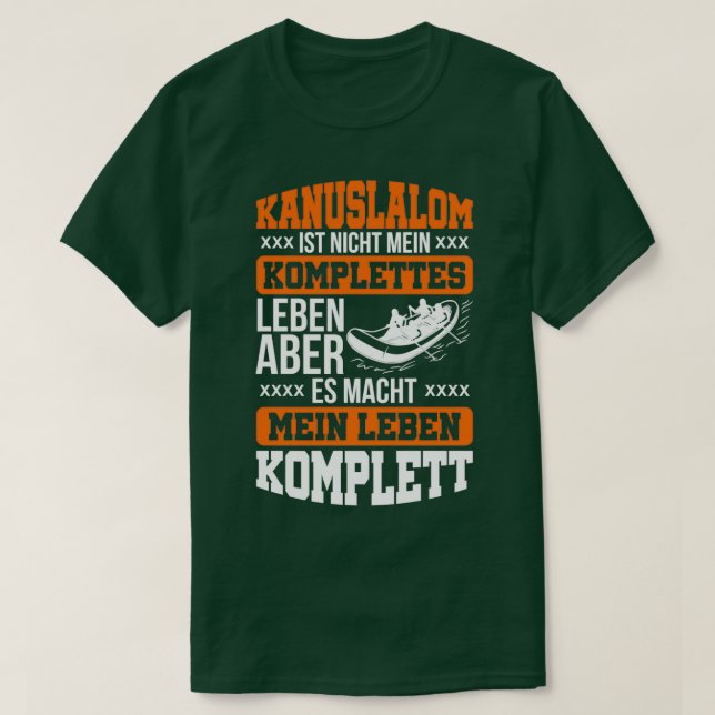 Canoe slalom gates Canoe Kayak Sport T-Shirt (Design Front)