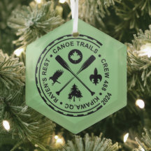 Canoe Trails Hex Ornament 2024