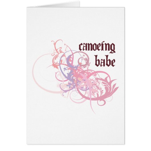 Canoeing Babe Cards (Front)
