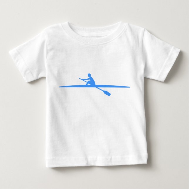 Canoeing - Baby Blue Baby T-Shirt (Front)