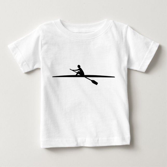 Canoeing - black baby T-Shirt (Front)