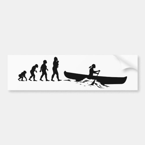 Canoeing Bumper Sticker
