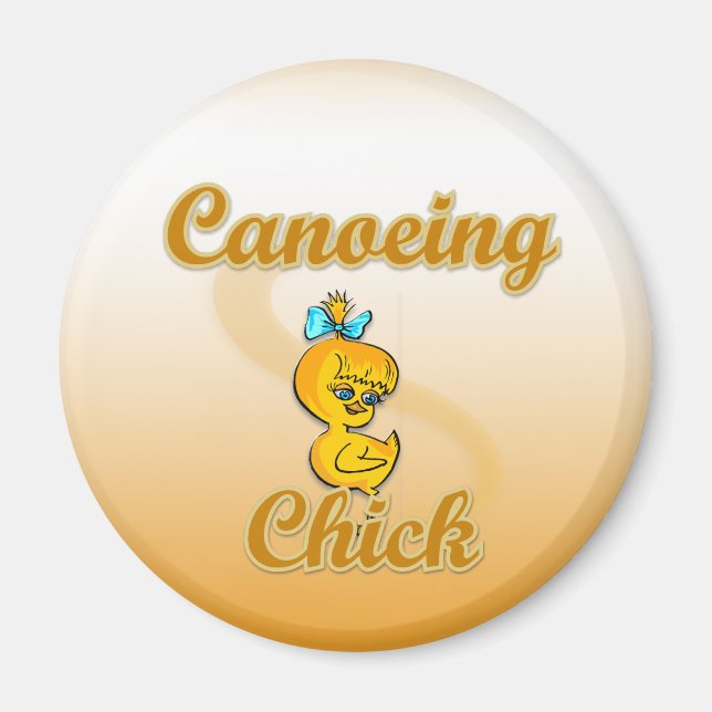 Canoeing Chick Magnet (Front)