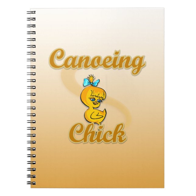 Canoeing Chick Notebook (Front)
