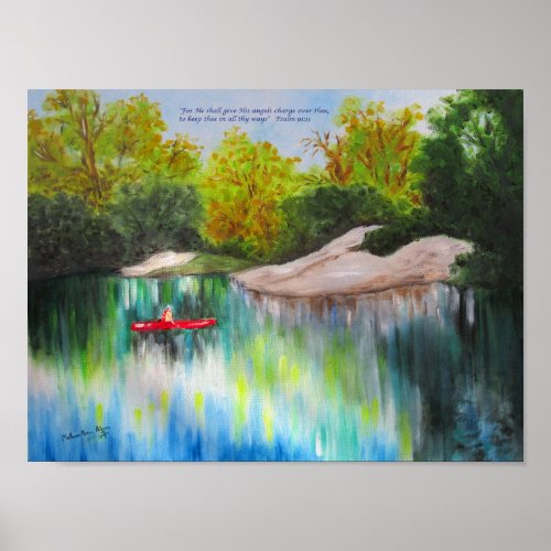 Canoeing Down the Withlacoochee River Poster