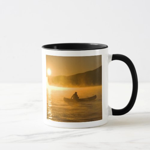 Canoeing in Lily Bay at sunrise Moosehead Lake Mug