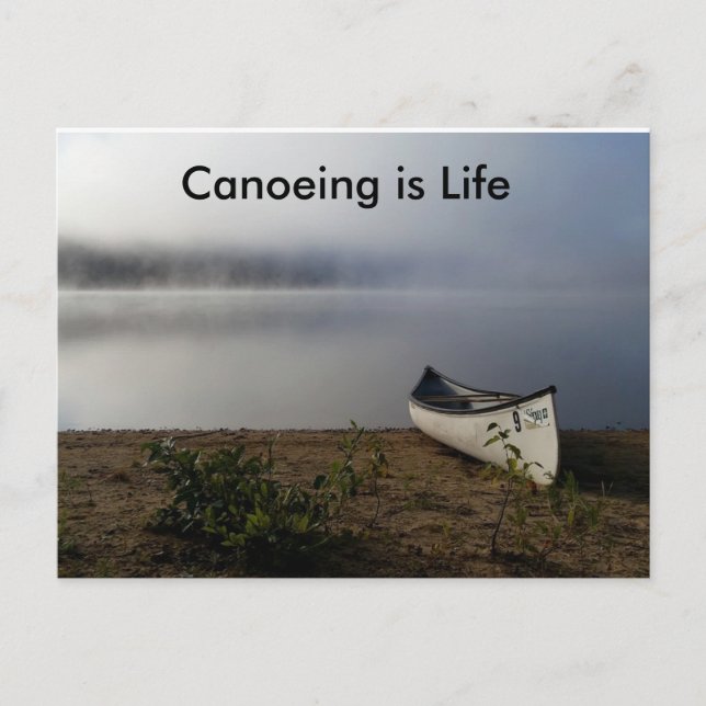 Canoeing is Life postcard (Front)
