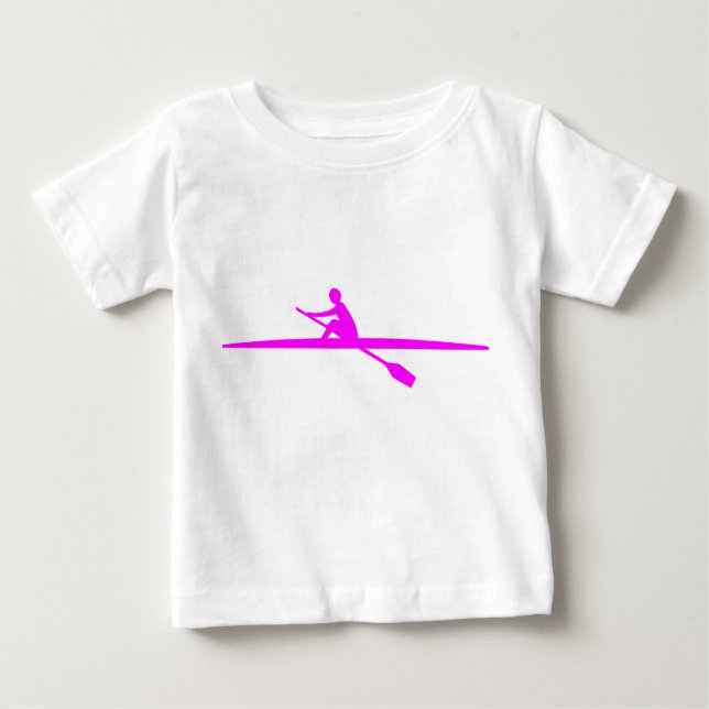 Canoeing - Magenta Baby T-Shirt (Front)