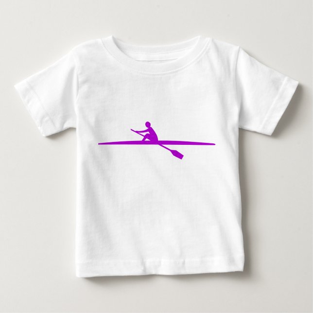 Canoeing - Purple Baby T-Shirt (Front)
