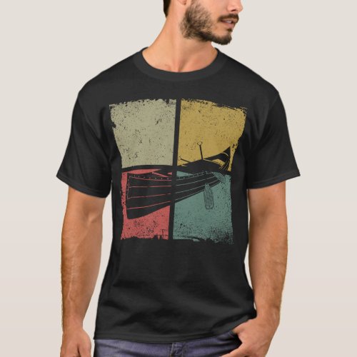 Canoeing Retro Canoe Retro Vintage T_Shirt