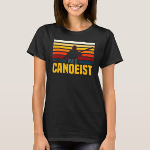 Canoeing Retro Vintage Canoe Paddler Rowing Sport T-Shirt