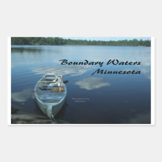 Canoeing the Boundary Waters v.1 Rectangular Sticker