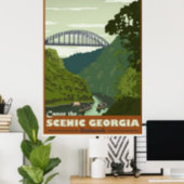 Canoeing Vintage Travel poster (Home Office)