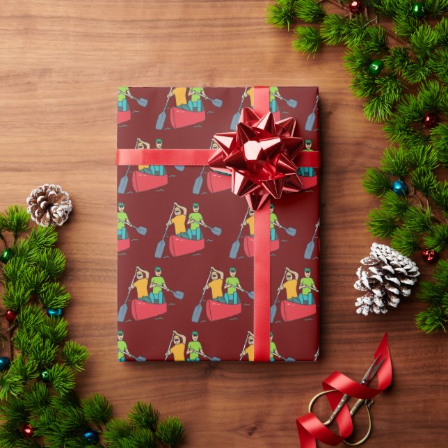 Canoeing Wrapping Paper (Holiday Gift)