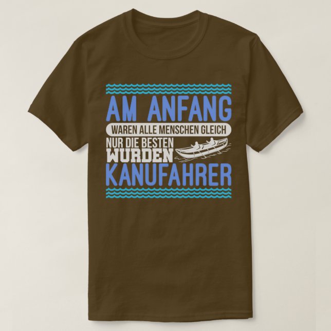 canoeist kayak canoe water sports T-Shirt (Design Front)