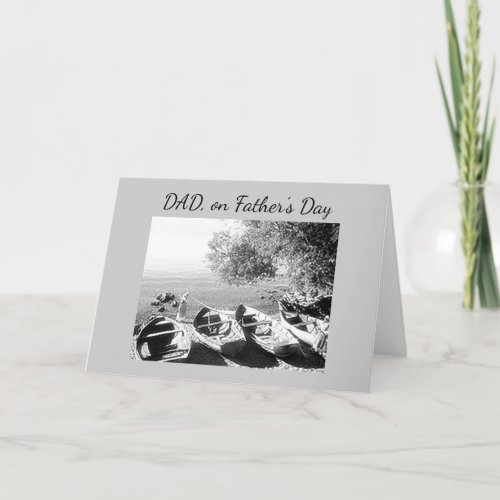 CANOERS DELIGHT for FATHERS DAY Card