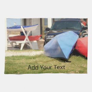 Canoes And Kayaks by Shirley Taylor Kitchen Towel