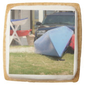 Canoes And Kayaks by Shirley Taylor Square Shortbread Cookie (Front)