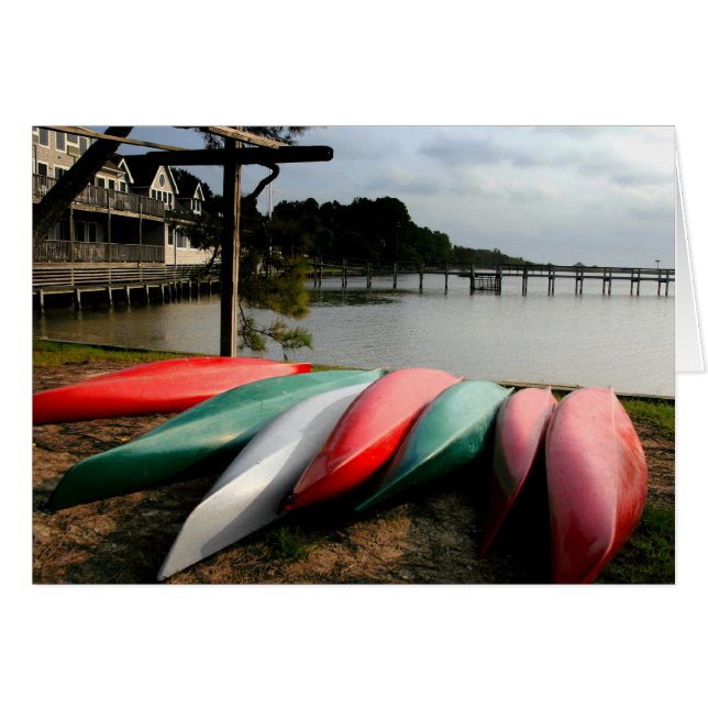 Canoes And Kayaks Cards (Front Horizontal)