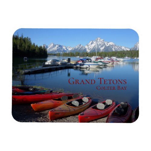 Canoes Grand Teton National Park Colter Bay Travel Magnet