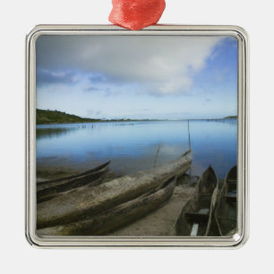 Canoes on the beach, Antananarivo, Madagascar Metal Ornament