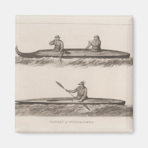 Canoes, Oonalashka, Alaska Magnet