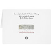 Canoing in the North Woods Cards (Back Horizontal)