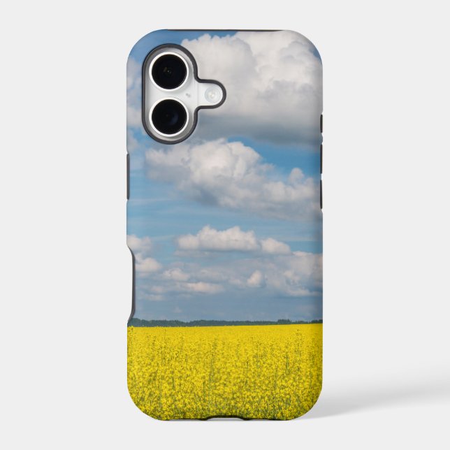 Canola Field & Clouds Iphone Case (Back)