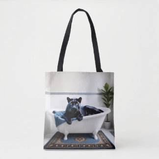 Canole  Jaguar in Bath Tote Bag
